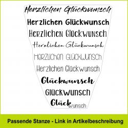 Glückwünsche für Banner  - Stempelgummi